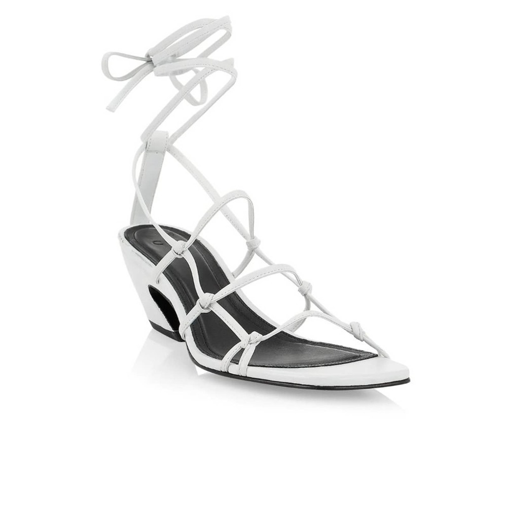CO Knotted Heels in White size 37 - Picture 1 of 8